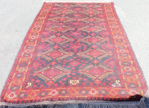 Red Wool Rug/Carpet (1 of 5)