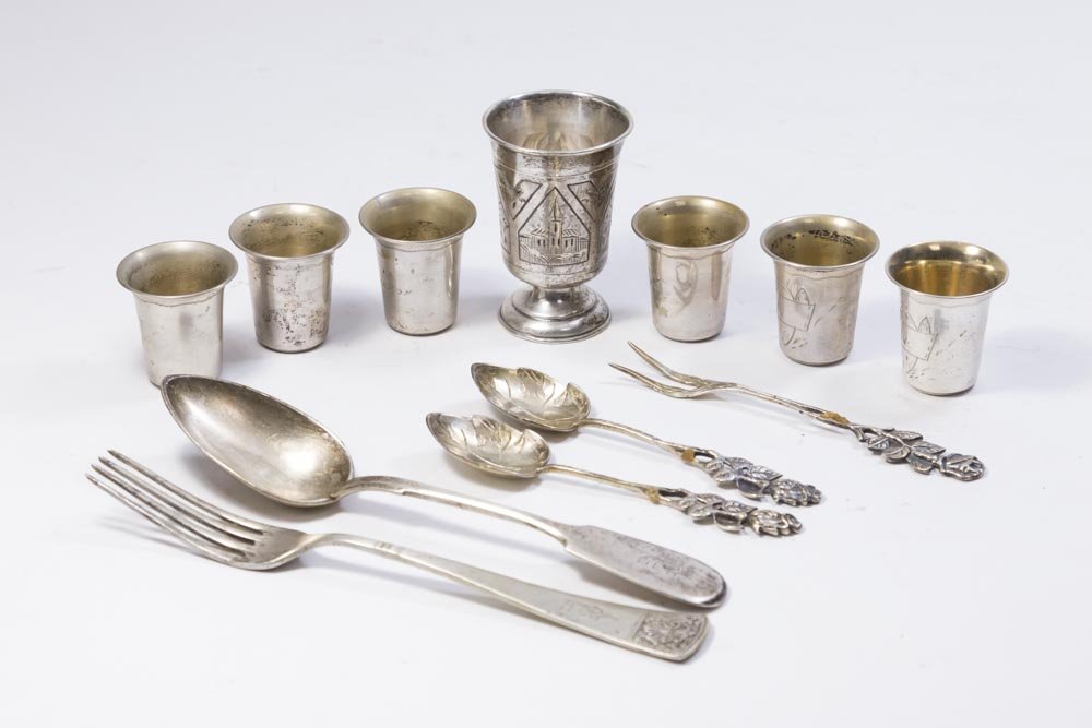 Selection of Russian & Continental Silver Pieces (1 of 9)