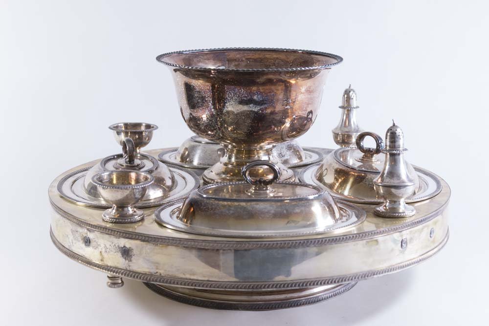 Silver Plated Lazy Susan (1 of 10)