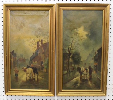 :K. Muller, Pair Village Scenes (1 of 8)