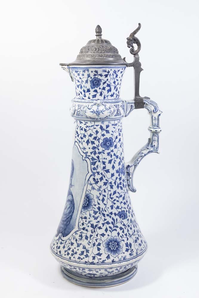 Antique Delft "Royal Bonn" Tankard (1 of 8)