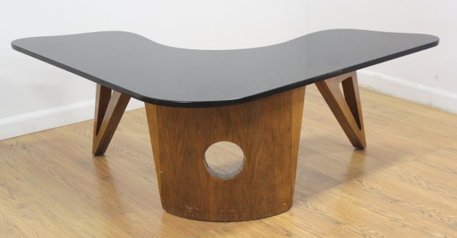 50s American Walnut Boomerang Coffee Table (1 of 3)