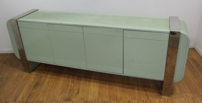 Mid Century Modern Chrome & Lacquer Sideboard (1 of 5)
