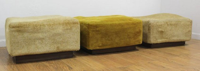 3 Milo Baughman for Thayer Coggin Walnut Stools (1 of 4)