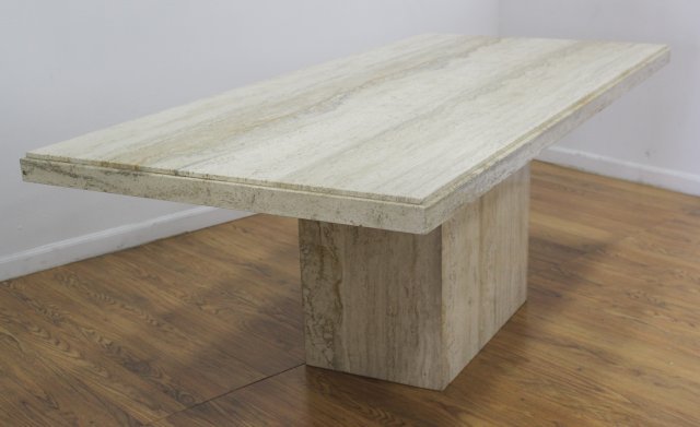 70s Travertine Dining Table (1 of 3)