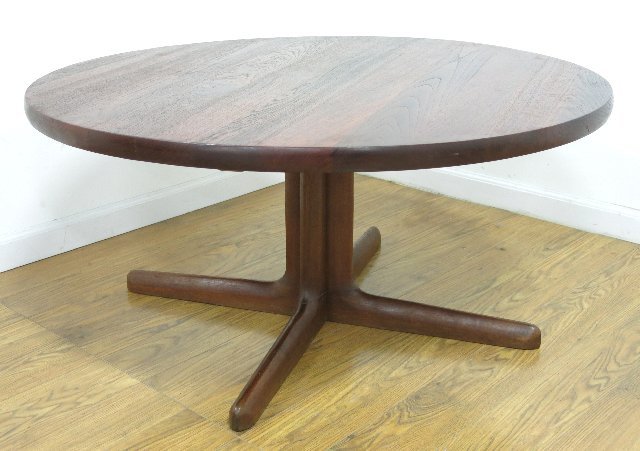 :Moller Teak Coffee Table: Approx. 19 1/4" H x 41" diameter.