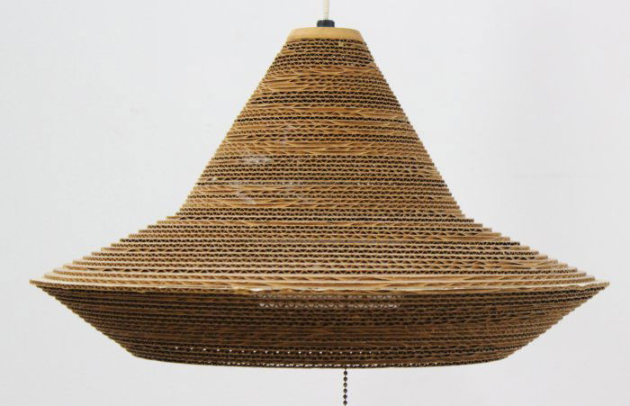 Frank Gehry Cardboard Hanging Light Fixture (1 of 1)