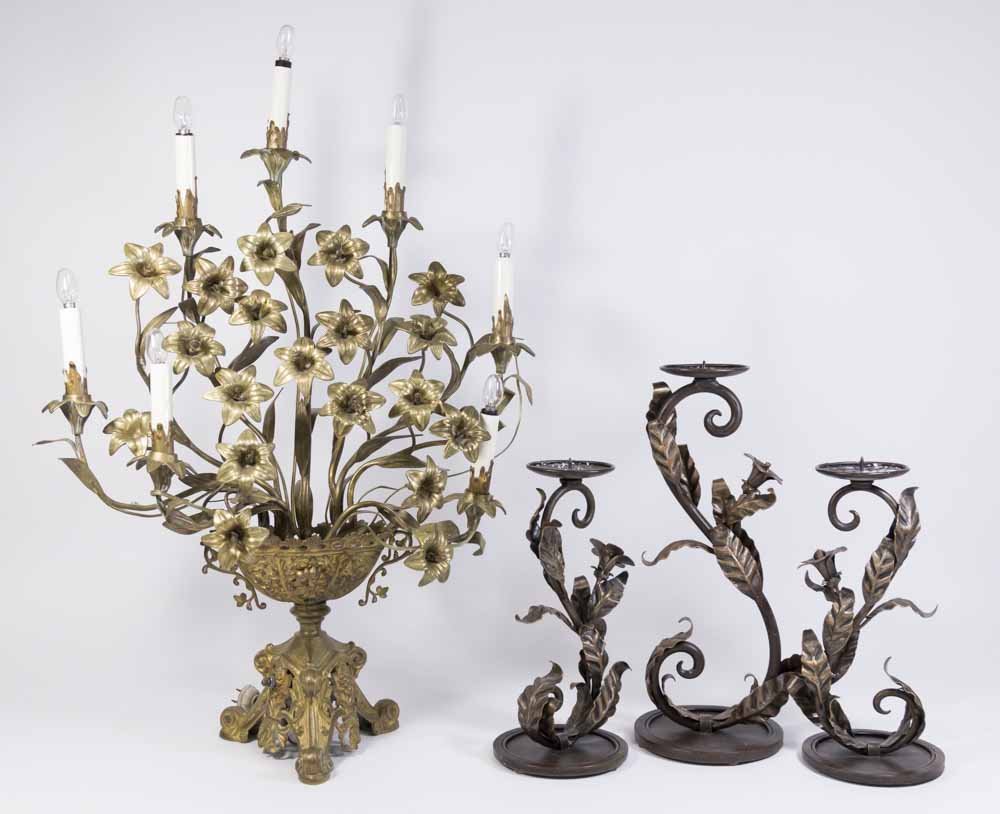 19th Century Brass 7-Light Candelabra (1 of 7)