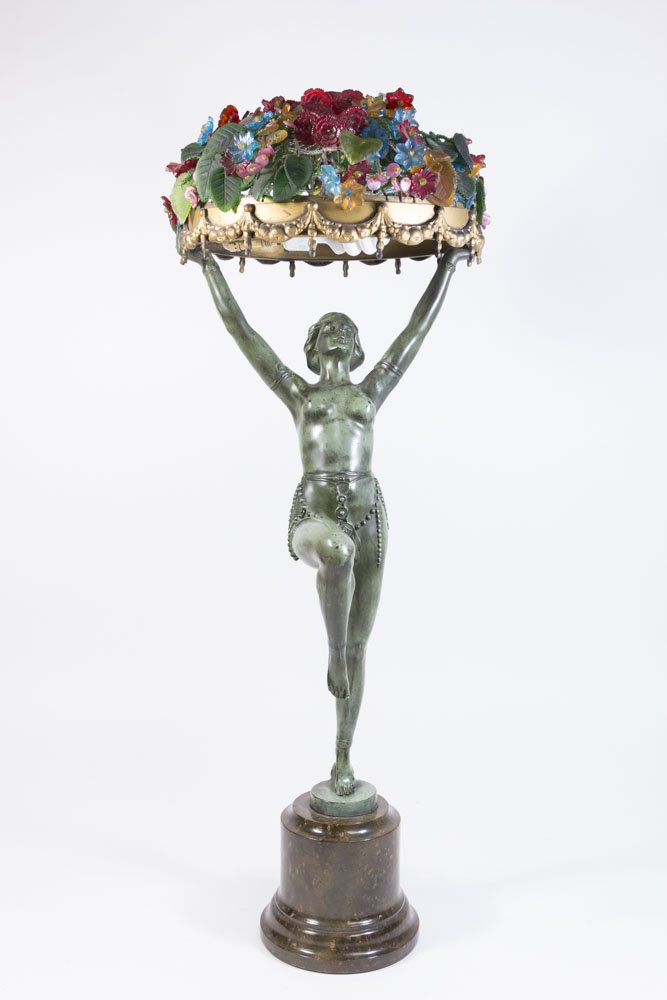 Art Deco Style Bronze Finish Lamp (1 of 8)