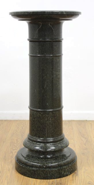 Charcoal Green Marble Pedestal (1 of 3)