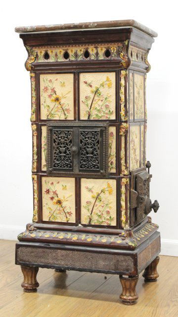19th Century French Faience Majolica Stove (1 of 5)