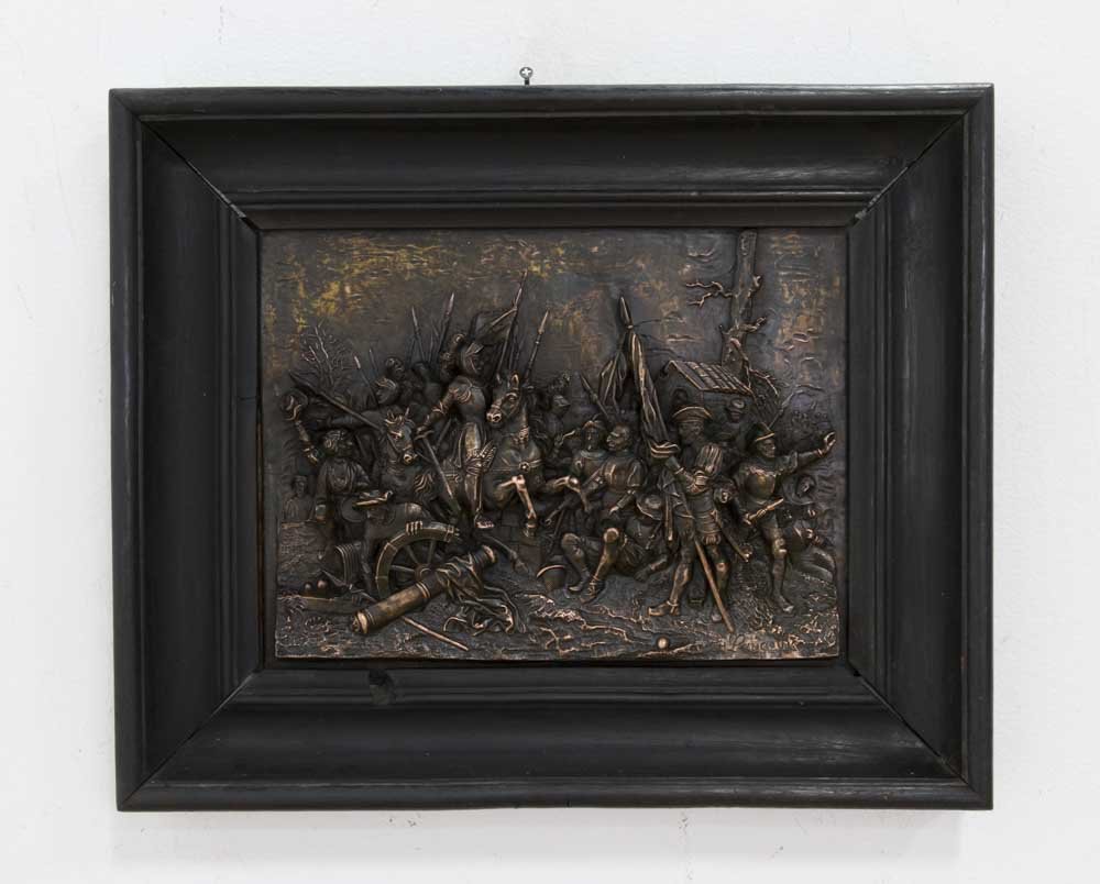 Bronze Figural Plaque, Battlefield (1 of 9)