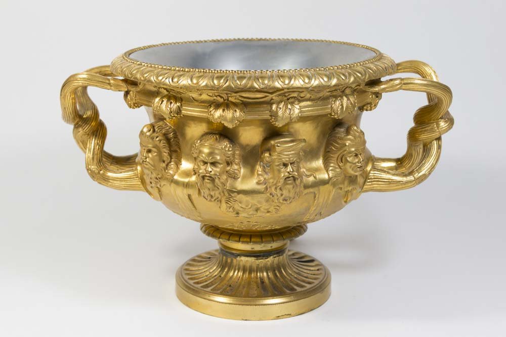 French 19th Century Gilt Bronze Warwick Vase (1 of 9)