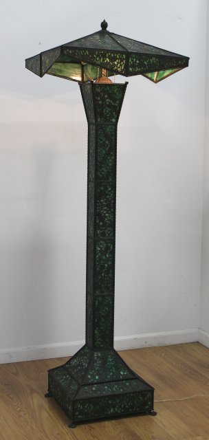 Apollo Glass Art Nouveau Pole Lamp (1 of 3)