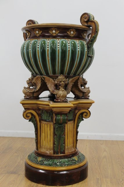 Royal Doulton Jardiniere & Pedestal (1 of 5)