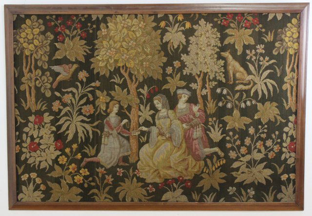 Framed Gros & Petit Point Needlework Panel (1 of 3)