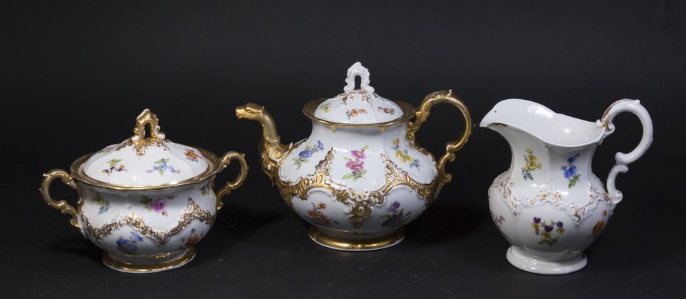 3 Piece Meissen Tea Set (1 of 7)