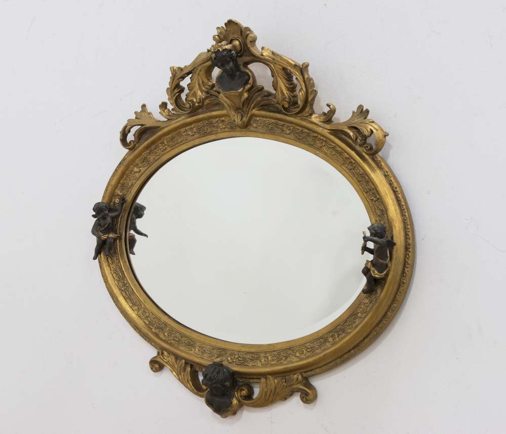 Gold Figural Composition Mirror (1 of 5)
