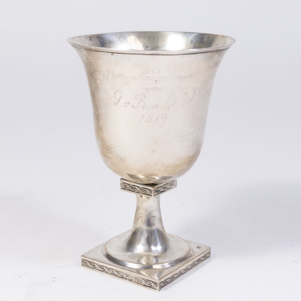 Early 19th C Polish 12 Loth Silver Kiddush Cup (1 of 4)