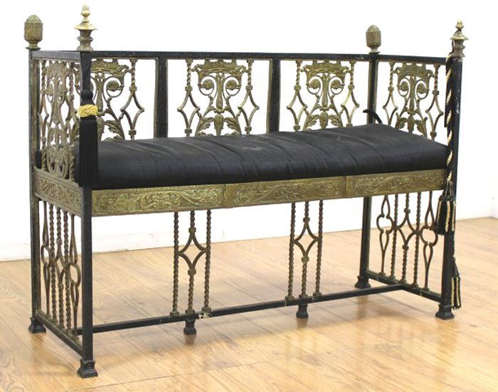 Oscar Bach Style Iron Bench (1 of 4)