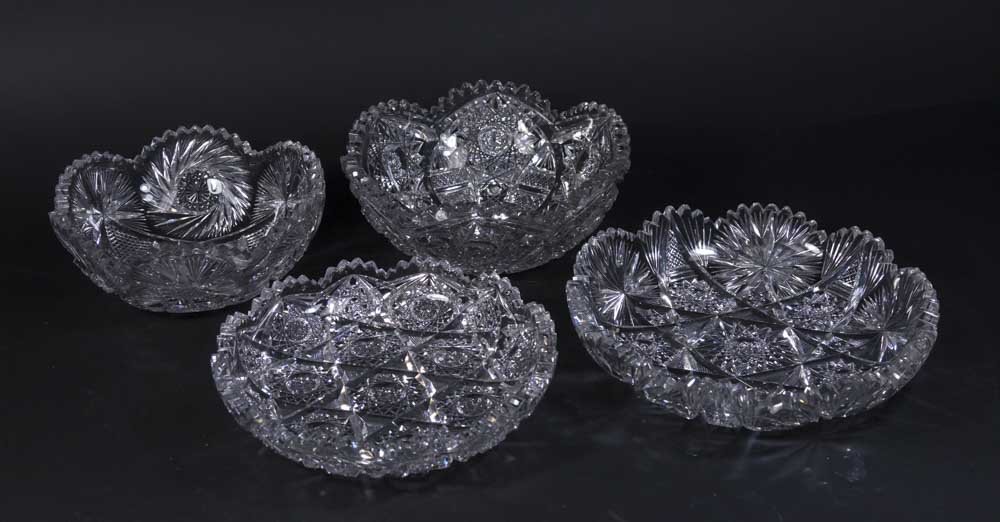 4 Cut Crystal Bowls (1 of 5)