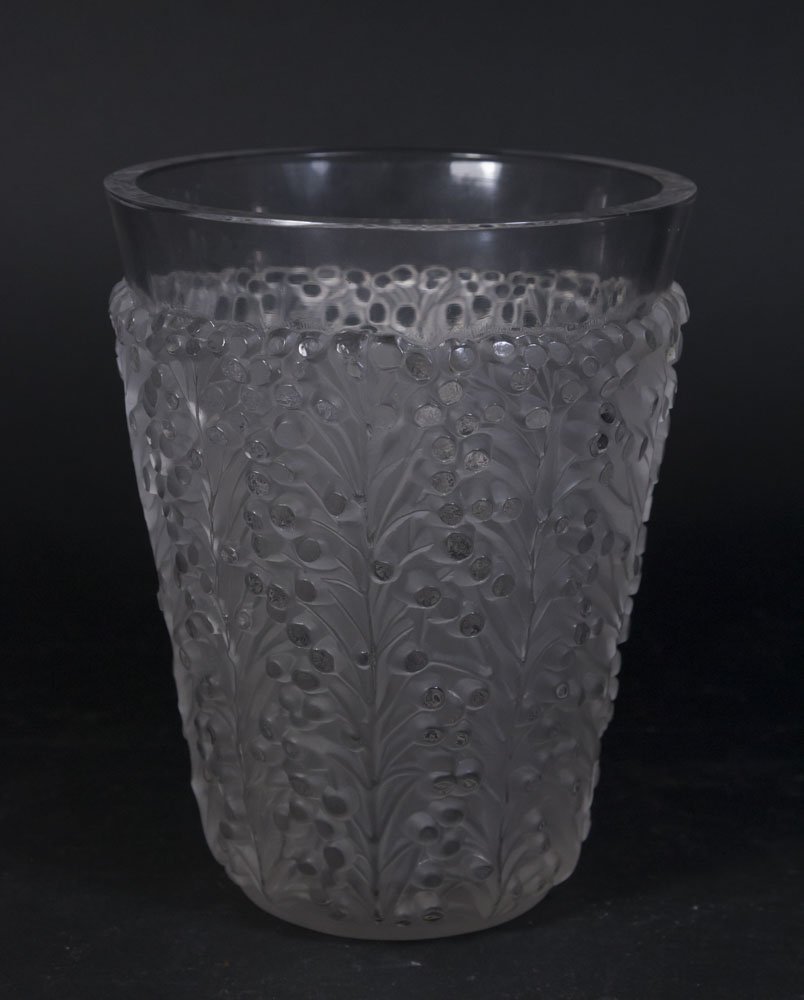Lalique France St. Tropez Glass Vase (1 of 4)