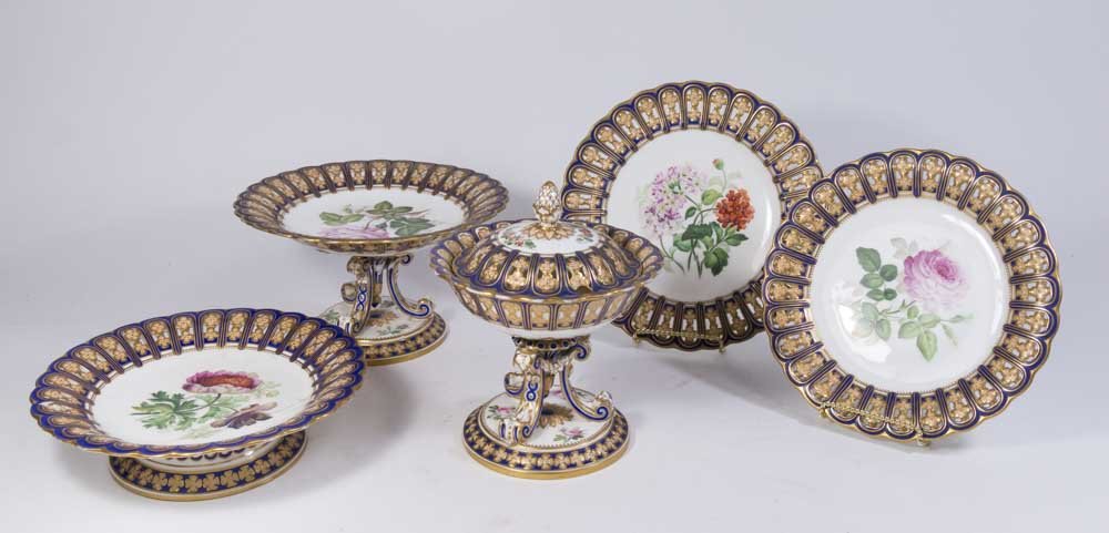 19th Century Continental Porcelain Luncheon Set (1 of 9)