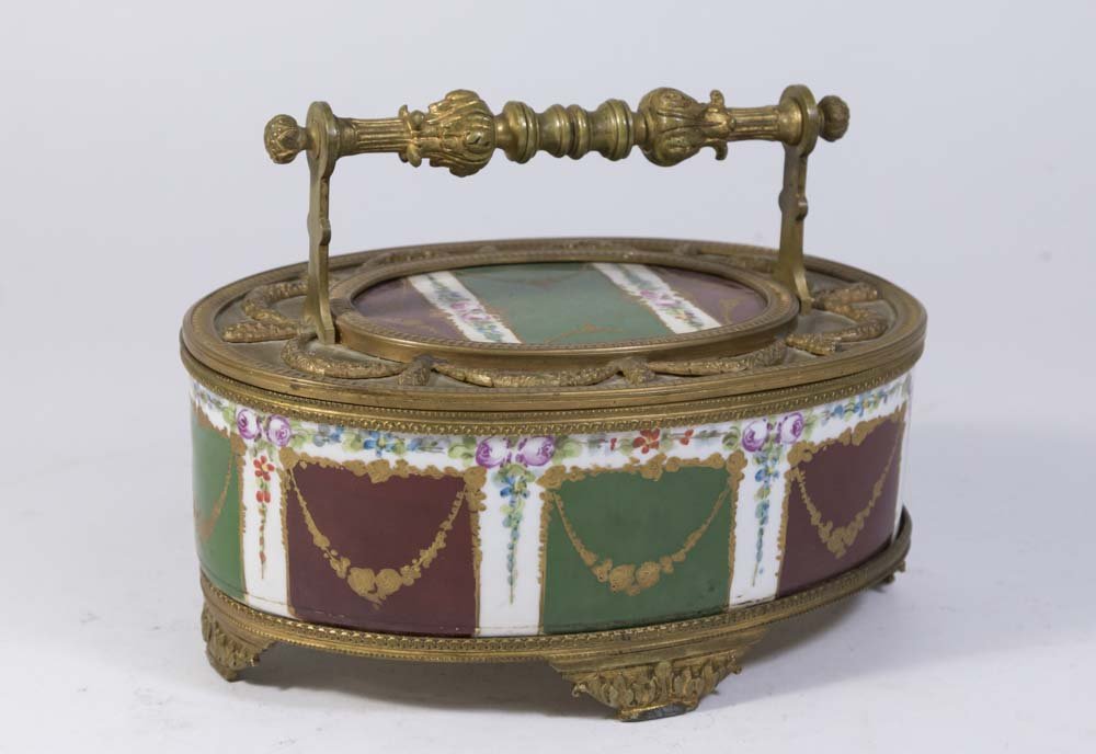French Sèvres Bronze & Porcelain Covered Box (1 of 5)