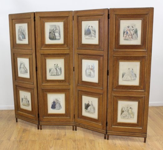 4-Section Oak Screen (1 of 5)