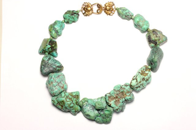 :Stephen Dweck Turquoise Chunk Necklace (1 of 4)