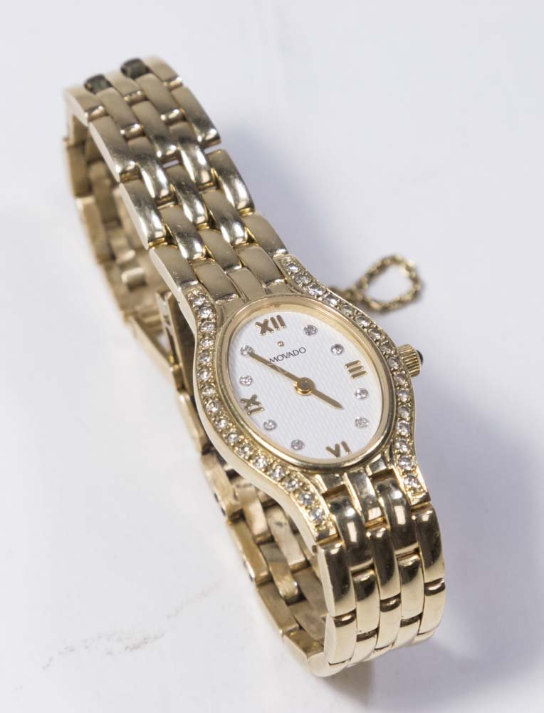 Movado 14K Yellow Gold Ladies Wrist Watch (1 of 4)