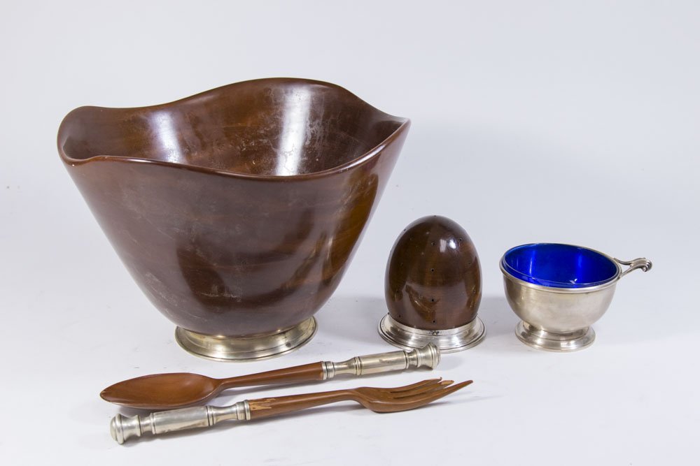 Lot of 3 Sterling Silver & Wood Items (1 of 6)