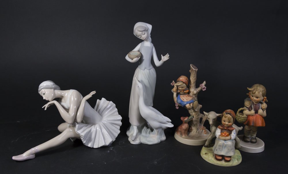 2 Lladro Figures & 3 Hummels (1 of 10)
