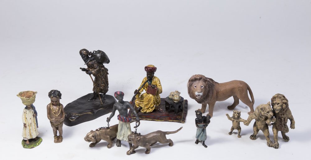 Lot 8 Vienna Style Cold Painted Bronze Figures (1 of 9)