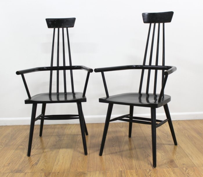 Pair Austrian Secessionist Style Chairs (1 of 5)