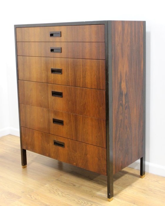 Harvey Probber Partial Ebonized Walnut Chest (1 of 3)
