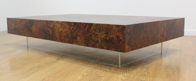 :Thayer Coggin Textured Veneered Coffee Table (1 of 4)