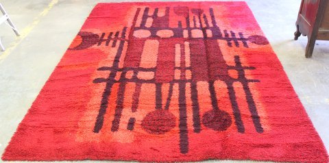 Mid Century Modern Wool Carpet Attrib. to Ege Rya (1 of 6)