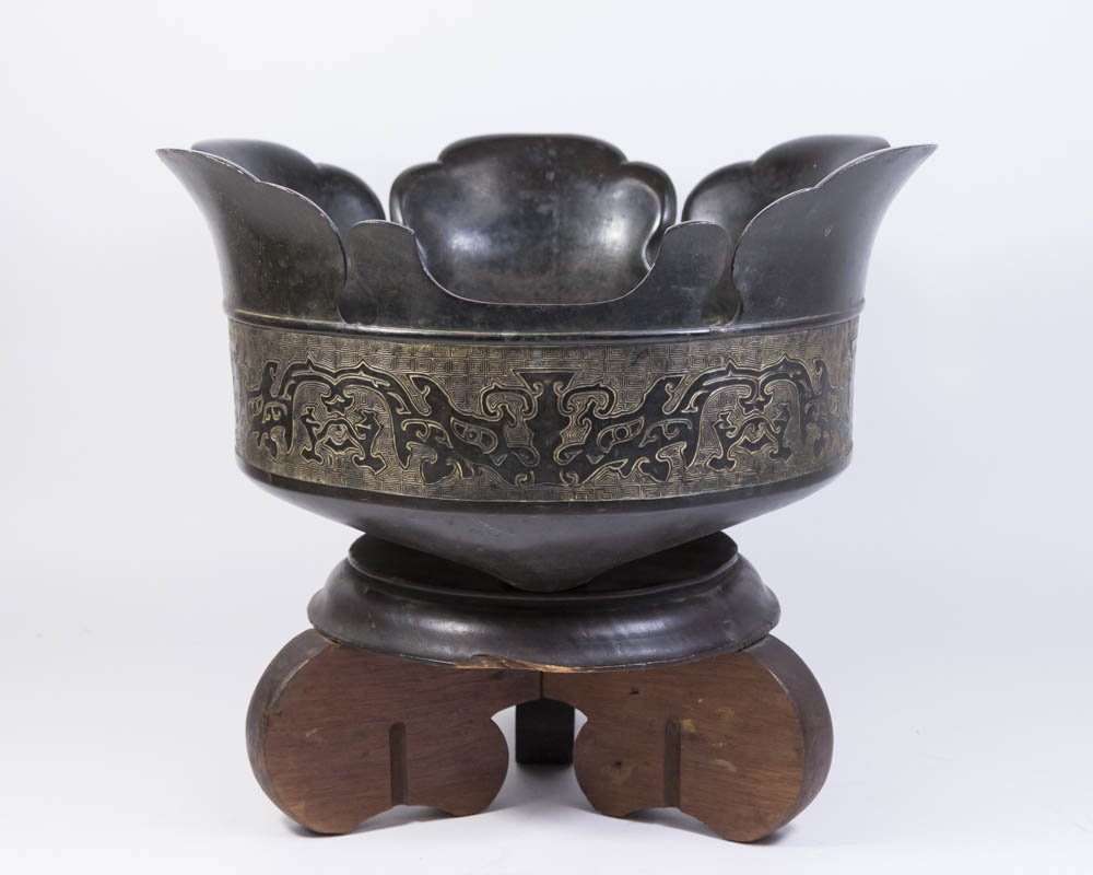 Chinese Bronze Hat-Shaped Incense Burner (1 of 5)