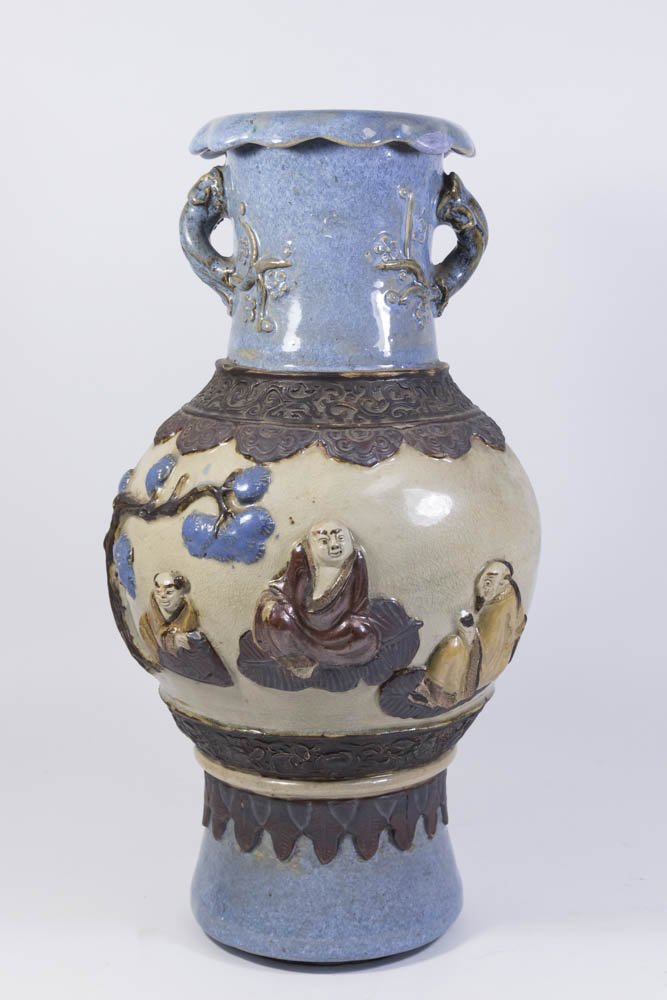 Chinese Canton Stoneware Vase (1 of 8)