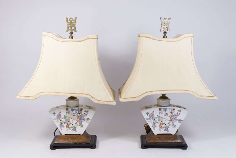 Pair Chinese Porcelain Tea Caddies (1 of 3)