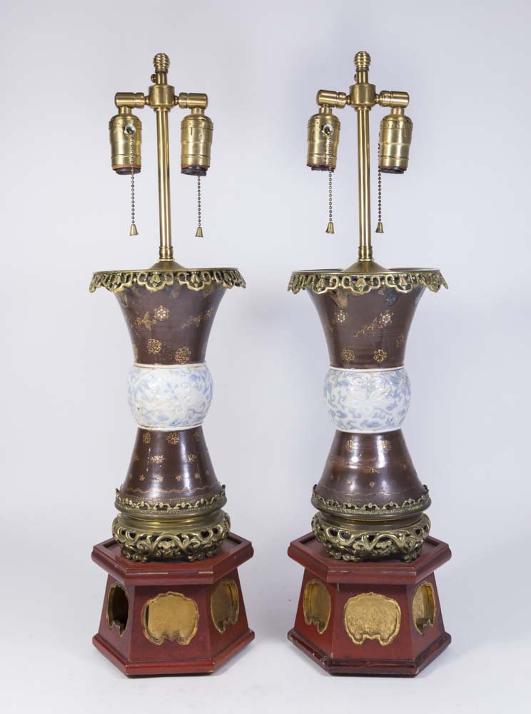 Pair Asian Style Porcelain Vases (1 of 6)