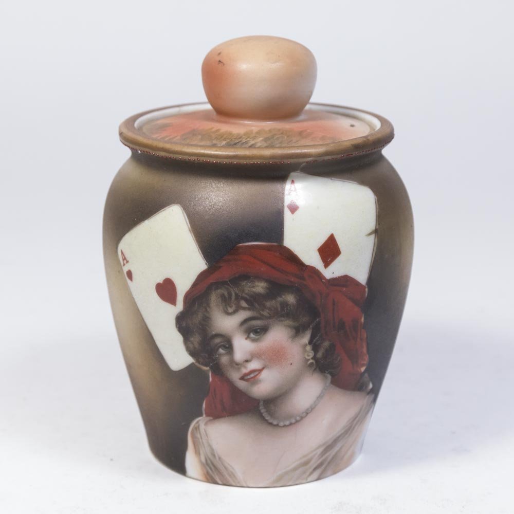 Nippon Porcelain Tobacco Jar (1 of 3)