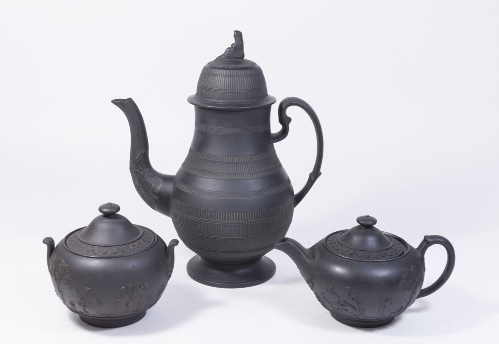 3-Piece Wedgwood Black Basalt Set (1 of 7)