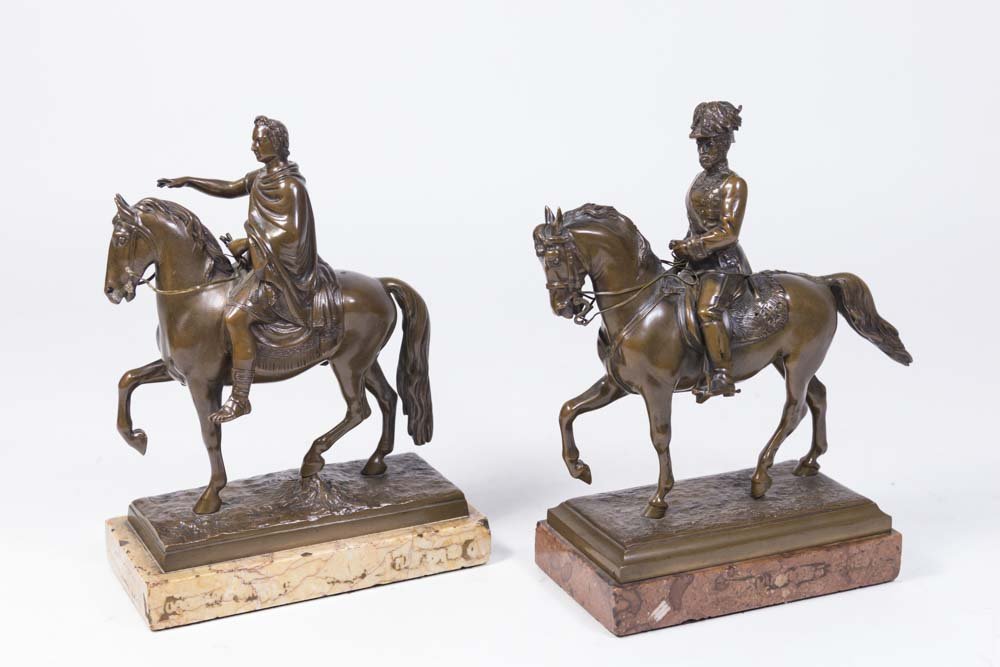 2-19thc Austrian Bronze Figures of Equestrians (1 of 5)