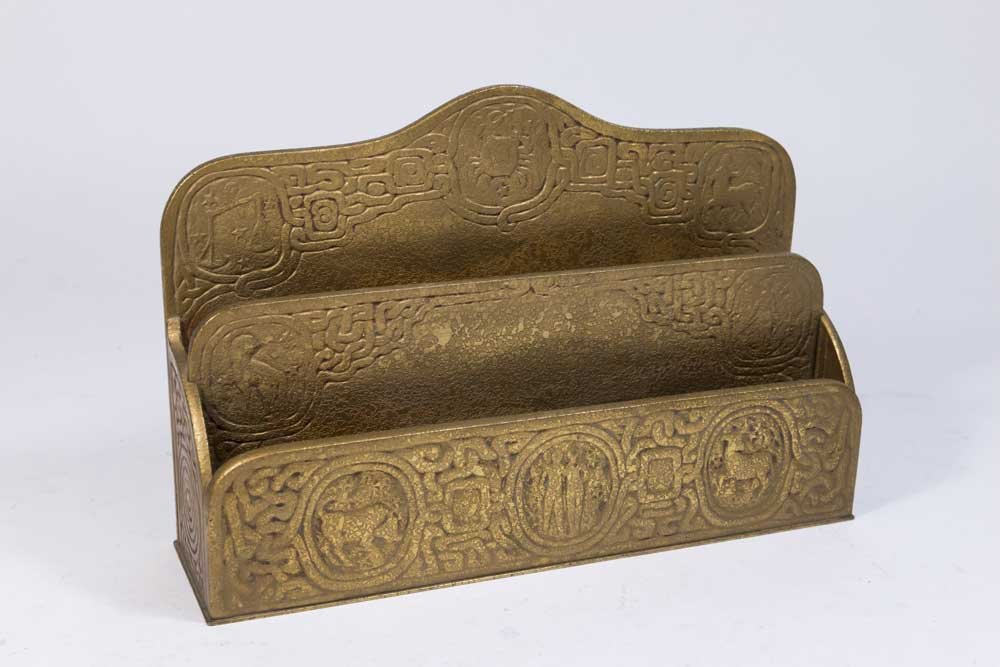 Bronze Tiffany Studios Letter Rack (1 of 5)