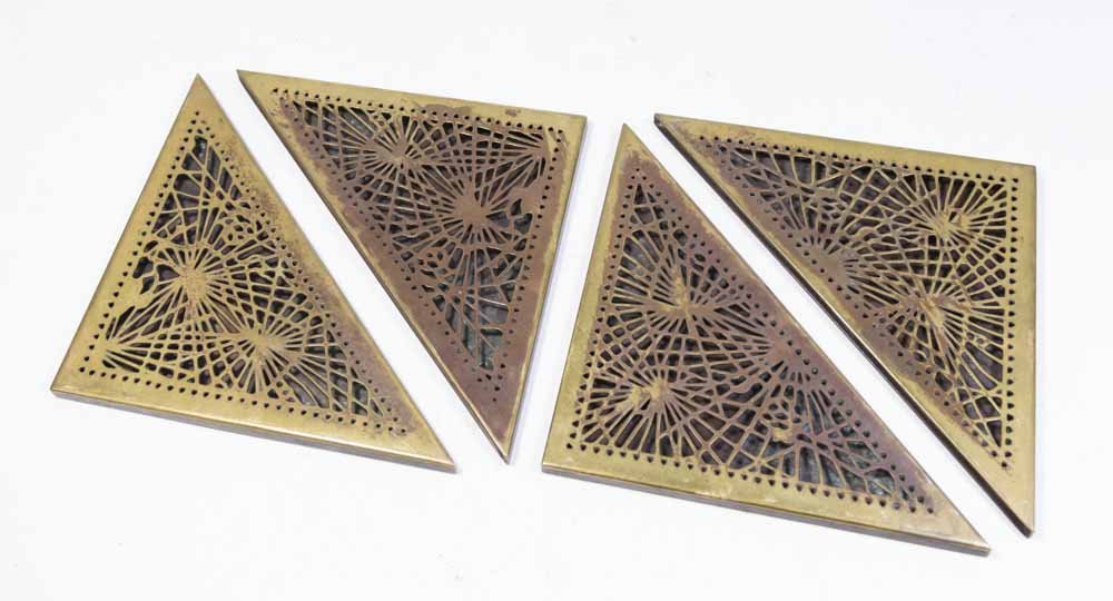4 Tiffany Studios Bronze Pine Needle Blotter Ends (1 of 3)