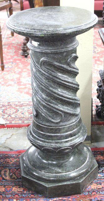 Verde Marble Pedestal (1 of 1)