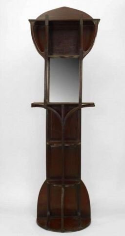 :English Art Nouveau Mahogany Dressing Stand (1 of 3)