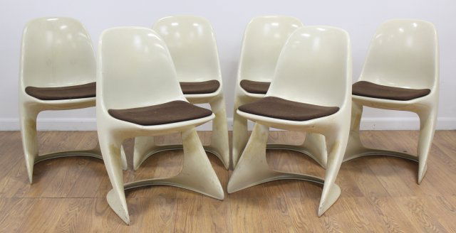 Set 6 Casala Plastic Armchairs (1 of 3)